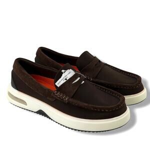 Swims Mens Breeze Penny Hybrid Loafer Slip On Shoes Size 8 Brown Suede Trim